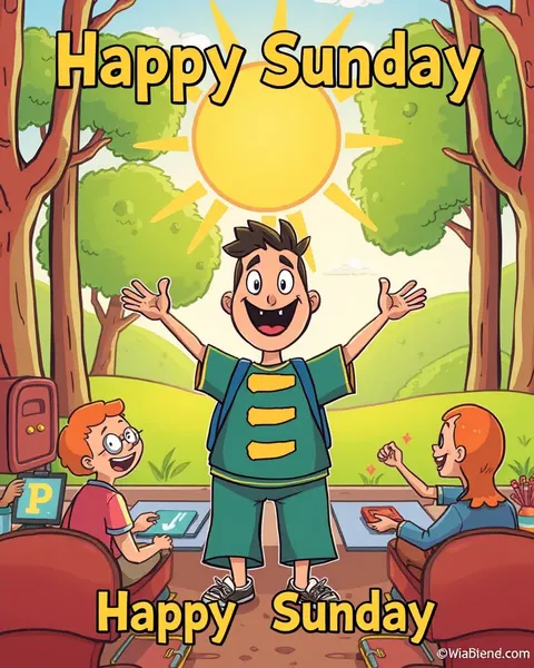 Happy Sunday Cartoon Images Bring Joy and Smiles