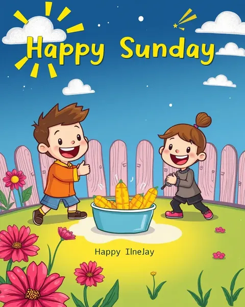 Happy Sunday Cartoon Images for a Bright Sunday