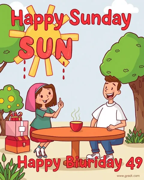 Happy Sunday Cartoon Images for a Delightful Morning