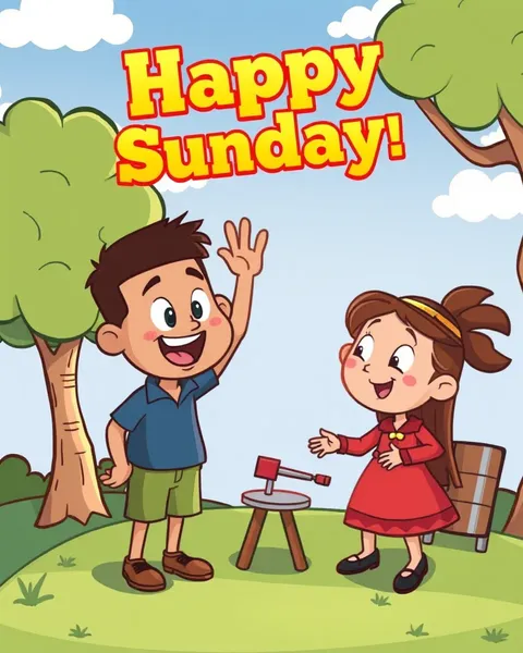 Happy Sunday Cartoon Images for a Fun Day Ahead