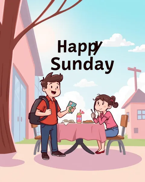 Happy Sunday Cartoon Images to Brighten Your Day