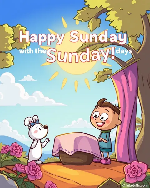 Happy Sunday Cartoon Images to Start Your Day