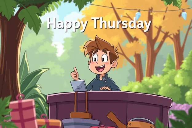 Happy Thursday Animated Images for Kids Fun