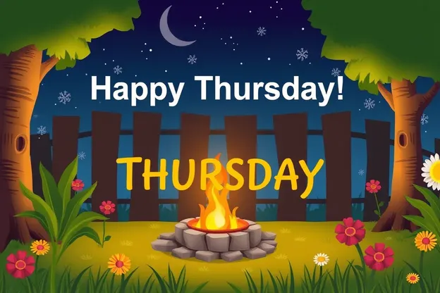 Happy Thursday Animated Images in Colorful Style