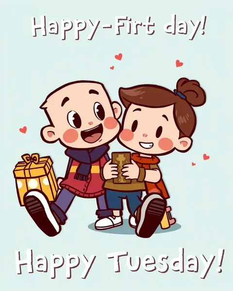 Happy Tuesday Cartoon Images to Brighten Your Day