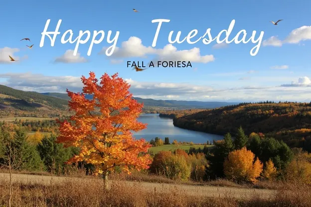 Happy Tuesday Fall Images in Autumn's Colorful Palette