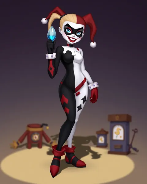 Harley Quinn Cartoon Images for Cosplay and Costume