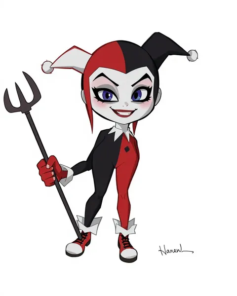 Harley Quinn Cartoon Images for Fan Art