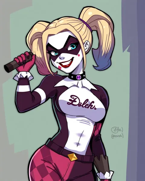 Harley Quinn Cartoon Images in Various Styles