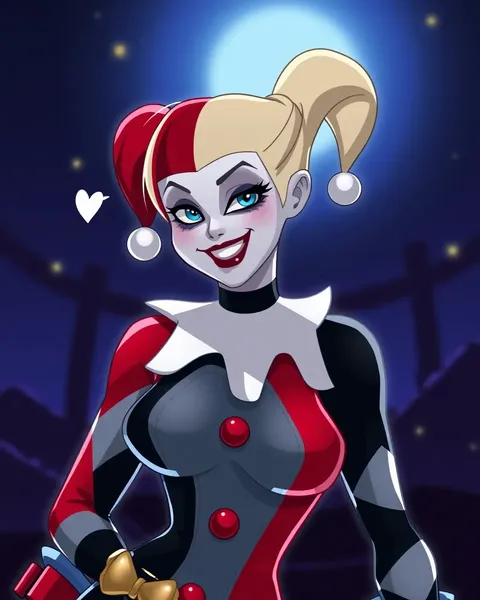 Harley Quinn Cartoon Pictures with Dynamic Illustrations