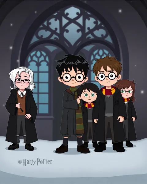 Harry Potter Cartoon Photos for Young Fans Delight