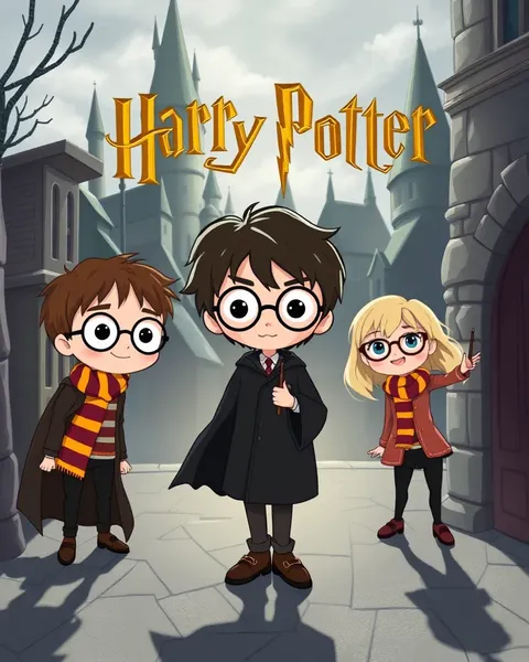 Harry Potter Cartoon Photos in Vibrant Animation Style