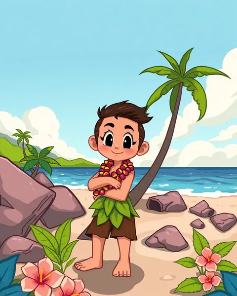 Hawaii Cartoon Images for Kids