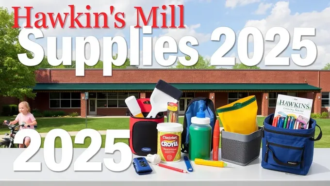 Hawkins Mill School Supplies List for 2025-2025