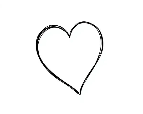 Heart Outline PNG File Format Download