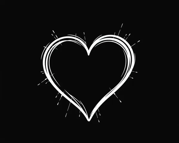 Heart Outline PNG Image for Graphics