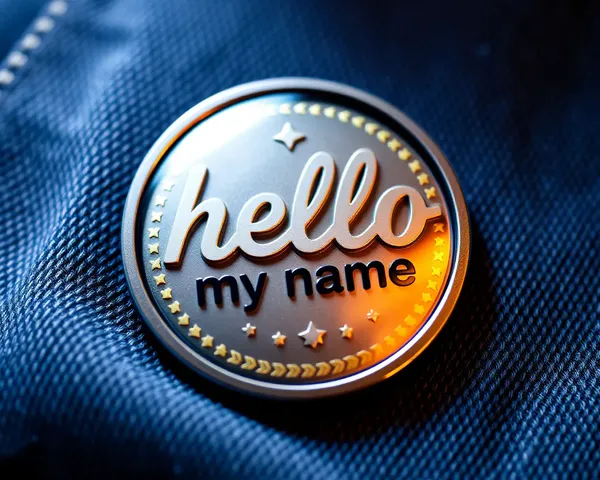 Hello My Name is Badge Image