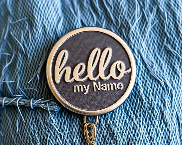 Hello My Name is Badge Multiple