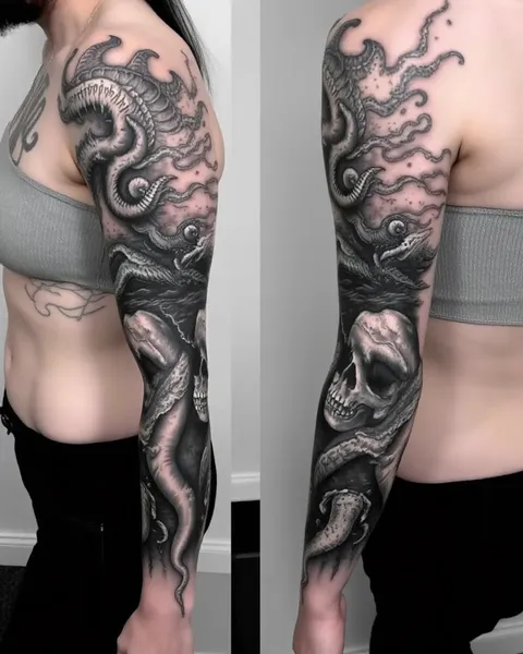 Hellscape Sleeve Tattoo Art for Unconventional Style