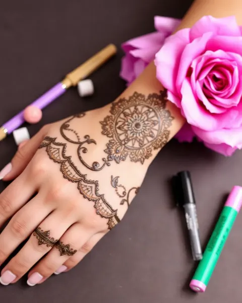 Henna Tattoo Kit for Body Art and Temporary Tattoos