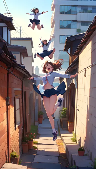 Hentai Girl's Roof Jumping Incident Goes Viral