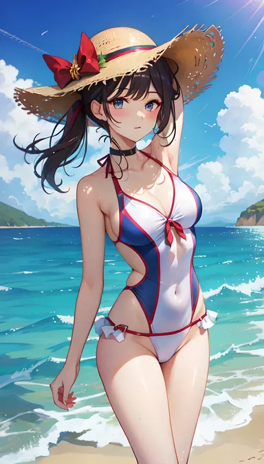 Hentai Swimsuit in Adult Anime Style