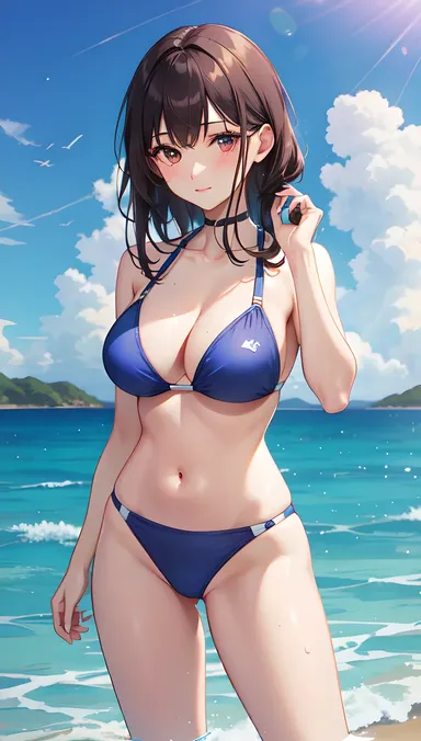 Hentai Swimsuit in Japanese Fashion Illustration