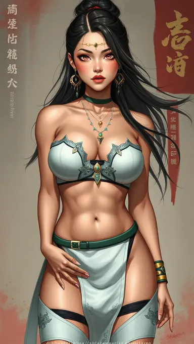 Henti Huge Boobs in Digital Painting Art