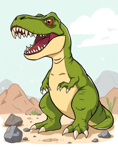 High-Quality Cartoon T Rex Images for Print