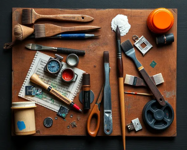 High-Quality Painters Tools PNG for Artistic Use