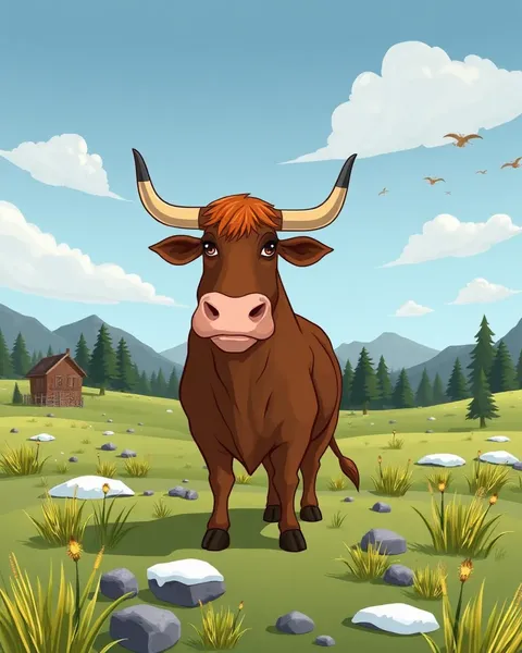 Highland Cow Cartoon Images Gallery