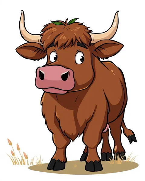 Highland Cow Cartoon Images Portfolio