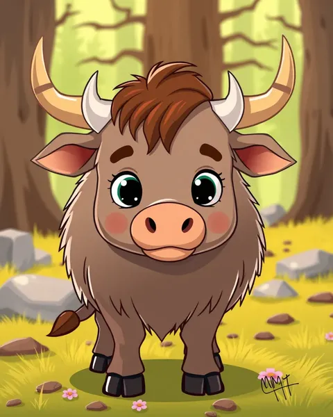 Highland Cow Cartoon Images Unveiled