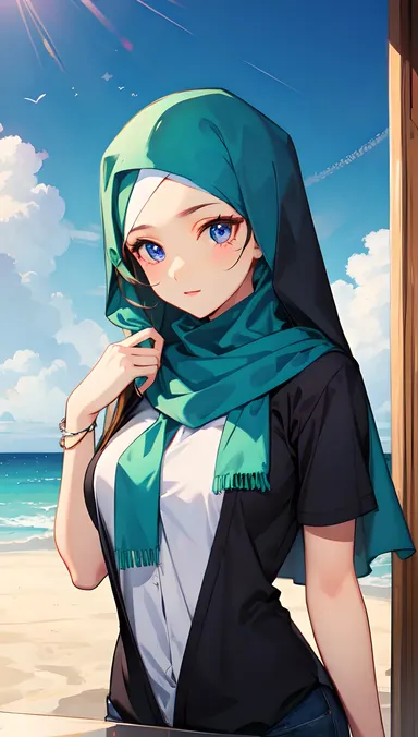 Hijab Worn with Hentai: A Bold Statement