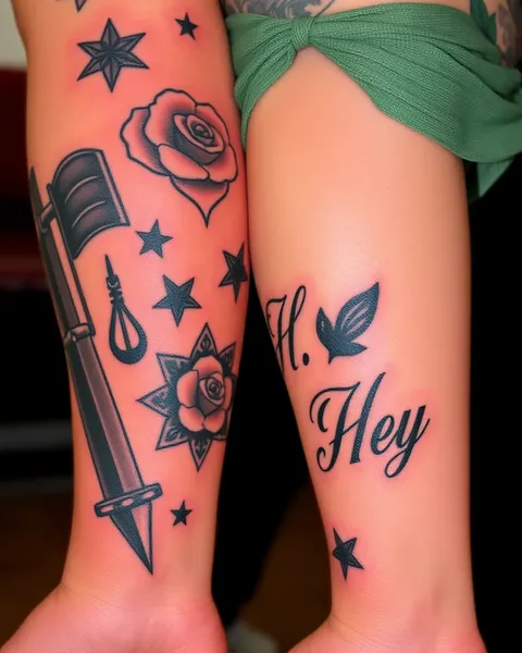 His and Hers Custom Tattoos