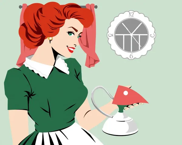 Historical 1950s Housewife PNG Icon