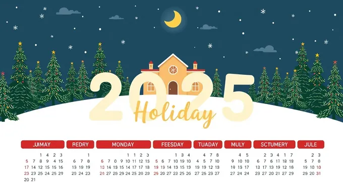 Holiday 2025 Calendar for Planning and Tracking