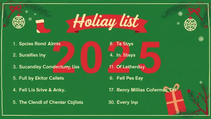 Holiday List 2025 Announced Officially