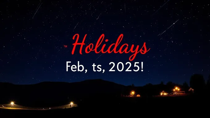 Holidays in February 2025 for School Closure