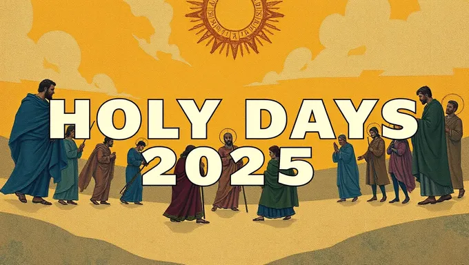 Holy Days 2025 Mark Important Dates