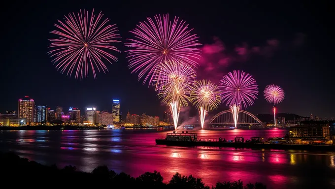 Hopkins Fireworks 2025 Display Features Colorful Pyrotechnics