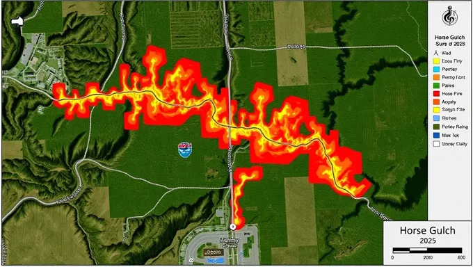 Horse Gulch Fire 2025 Map for Emergency Response