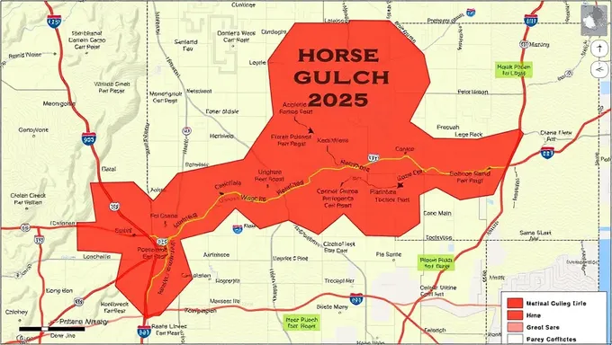 Horse Gulch Fire 2025 Map for Historical Record