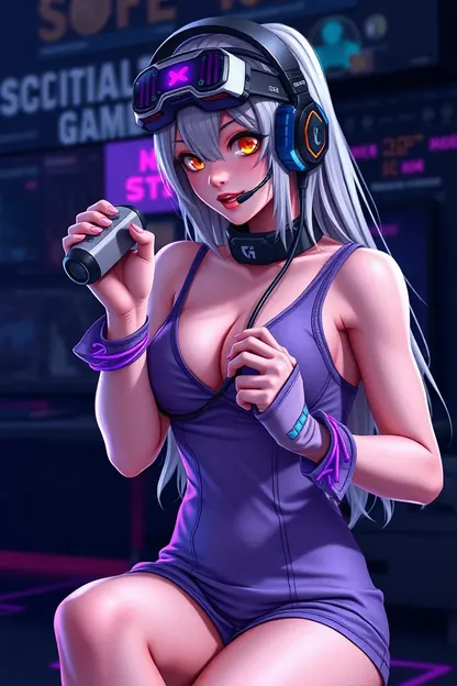 Hot Gaming Girl Wallpaper for Your Screen Delight