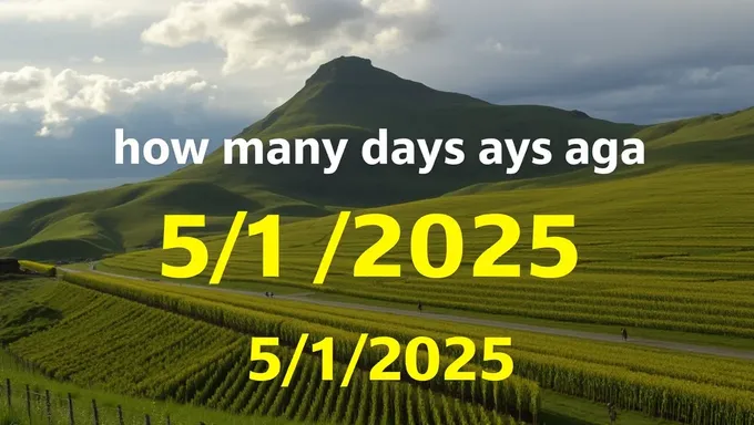 How Many Days Ago Was May 1st 2025