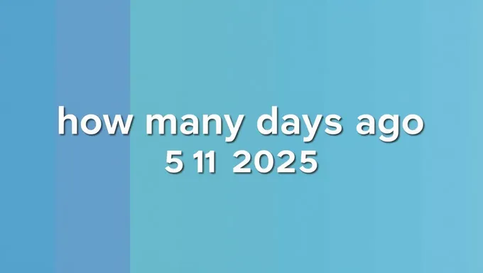 How Many Days Passed Since May 1st 2025