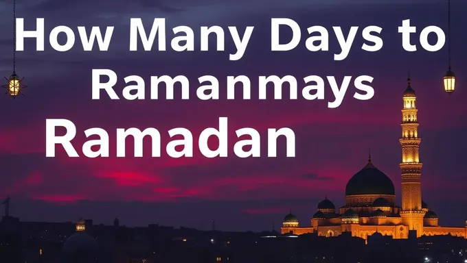 How Many Days to Ramadan 2025 Start Date