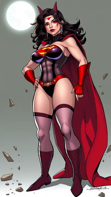 Huge Boob Superheroine DeviantArt Fanart