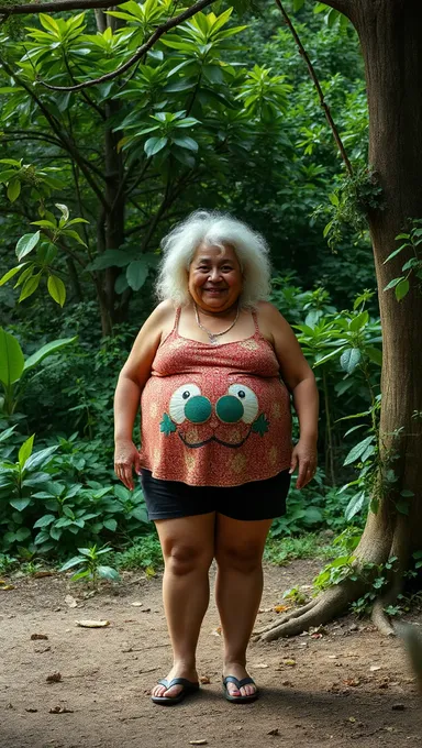 Huge Boobed Granny's Surprising Figure