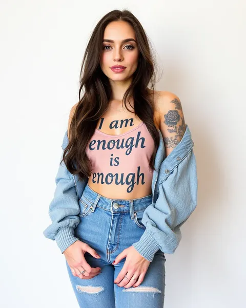 I Am Enough Tattoo - Self Confidence Symbol